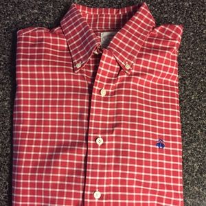 Brooks Brothers Long Sleeve Red Button Down Shirt